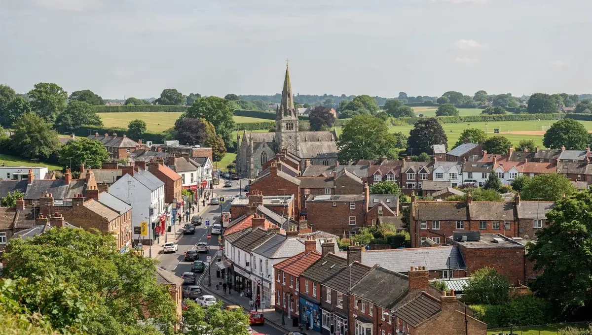 A UK market town at sunrise, a typical insight6 franchise territory